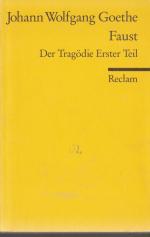 FAUST  Der Tragödie 1. Teil