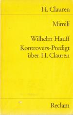 Heinrich Clauren: Mimili Heinrich Clauren: Mimili