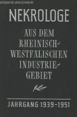 NEKROLOGE. Aus dem rheinisch-westfälischen Industriegebiet.