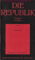 Die Republik. Herausgegeben von Uwe Nettelbeck. Inhalt: Fantomas (5). Nummer 28-33/7. November 1978.