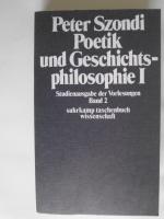 Poetik und Geschichtsphilosophie I Studienausgabe der Vorlesungen Band 2