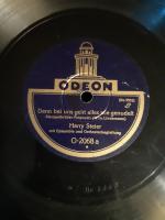 Schellackplatte 25 cm odeon Harry Steier– denn bei uns geht alles wie genudelt. StempelBrüder potpourri/ Spielmannslied