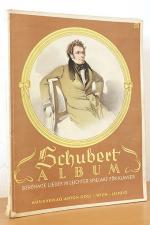 Schubert-Album. Berühmte Lieder. In leichter Spielart für Klavier mit unterlegtem Text.