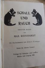 Max Reinhardt: Schall und Rauch. Erster Max Reinhardt: Schall und Rauch. Erster