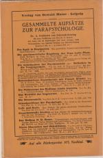 Verschiedene: Zeitschrift für Parapsycho