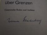 SIGNIERT Schritte über Grenzen : gesammelte Reden u. Aufsätze. /// Autogramm Autograph signiert signed signee