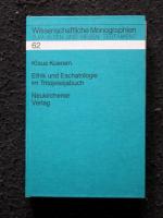 Ethik und Eschatologie im Tritojesajabuch. Eine literarkritische und redaktionsgeschichtliche Studie.