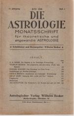 Verschiedene: Die Astrologie Monatsschri Verschiedene: Die Astrologie Monatsschri