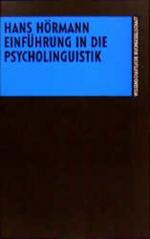 Hans Hörmann: Einführung in die Psycholi Hans Hörmann: Einführung in die Psycholi