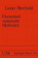 Elementare Statistische Methoden. (Uni-Taschenbücher, Band 796).