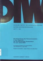 Die  Entwicklung des Personenverkehrs in den Regionen der Bundesrepublik Deutschland bis zum Jahre 2000 von Hartmut Kuhfeld u. Joachim Niklas. Unter Mitarb. von Jutta Kloas. Programmierarbeiten: Jürgen Drewe u. Jutta Kloas. Dt. Inst. für Wirtschaftsforschung / Beiträge zur Strukturforschung ; H. 77