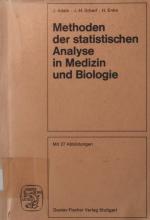 Methoden der statistischen Analyse in Medizin und Biologie J. Adam ; J.-H. Scharf ; H. Enke