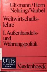 Glismann, Hans Hinrich: Weltwirtschaftsl