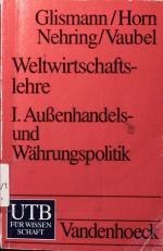 Glismann, Hans Hinrich: Weltwirtschaftsl