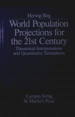 World population projections for the 21st century. theoretical interpretations and quantitative simulations.