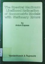 The spectral maximum likelihood estimation of econometric models with stationary errors.