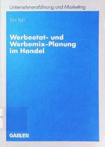 Dirk Kall: Werbeetat- und Werbemix-Planu