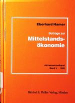 Beiträge zur Mittelstandsökonomie.