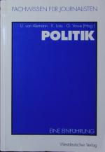 Alemann, Ulrich von: Politik. Eine Einfü