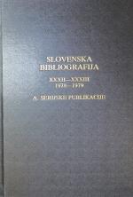 Slovenska bibliografija.