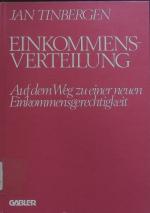 Jan Tinbergen: Einkommensverteilung. Auf