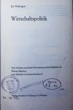 Jan Tinbergen: Wirtschaftspolitik.
