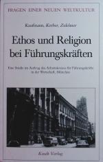 Franz-Xaver Kaufmann: Ethos und Religion