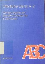 o.A.: Öffentlicher Dienst A - Z. wichtig