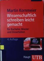 Martin Kornmeier: Wissenschaftlich schre