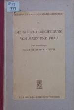 Guenther Beitzke: Die Gleichberechtigung