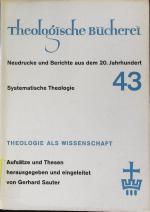 Gerhard Sauter: Theologie als Wissenscha