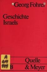 Georg Fohrer: Geschichte Israels. Von de