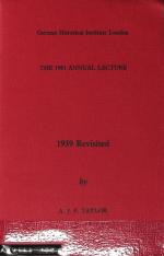 1939 Revisited. The 1981 Annual Lecture.