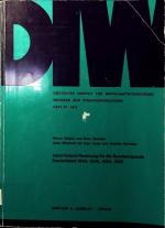 Input-Output-Rechnung für die Bundesrepublik Deutschland 1954, 1958, 1962, 1966. [mit] 7 Tab..