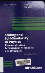 Scaling and self-similarity in physics. Renormalization in statistical mechanics and dynamics.