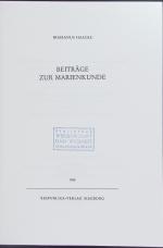 Rhabanus Haacke: Beiträge zur Marienkund