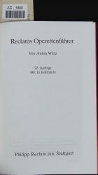 Reclams Opern- und Operettenführer.