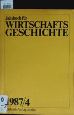 1987/4. Jahrbuch für Wirtschaftsgeschichte..