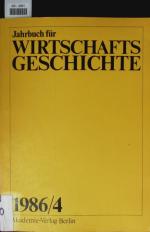 1986/4. Jahrbuch für Wirtschaftsgeschichte..