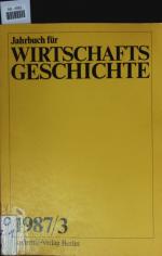 1987/3. Jahrbuch für Wirtschaftsgeschichte..