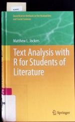 Text analysis with R for students of literature.