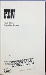 Martin Gregor-Dellin: PEN. Neue Texte de