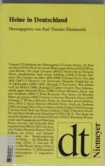 Kleinknecht, Karl T.: Heine in Deutschla Kleinknecht, Karl T.: Heine in Deutschla