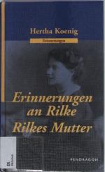 Erinnerungen an Rilke, Rilkes Mutter.