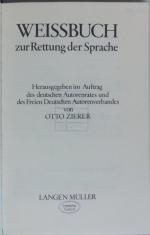 Otto Zierer: Weißbuch zur Rettung der Sp