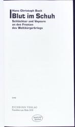 Buch, Hans C.: Blut im Schuh. Schlächter
