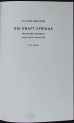 Rupert Neudeck: Die Kraft Afrikas. Warum