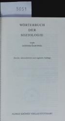 Gunter Hartfiel: Wörterbuch der Soziolog