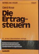 Die Ertragsteuern.