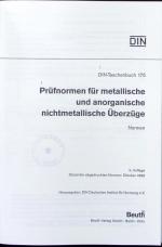 Prüfnormen für metallische und anorganische nichtmetallische Überzüge.